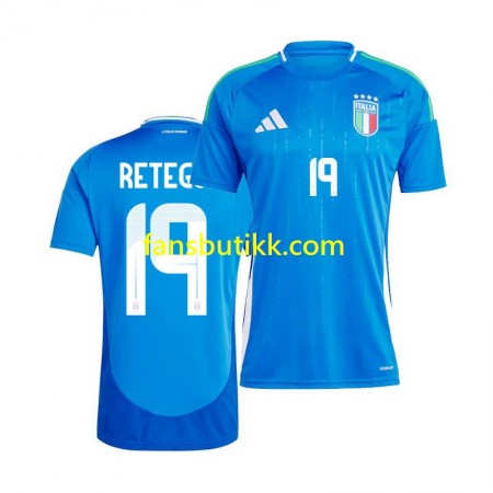 Fotballdrakt Italia Mateo Retegui 19 Hjemmetrøye 2024 Kortermet